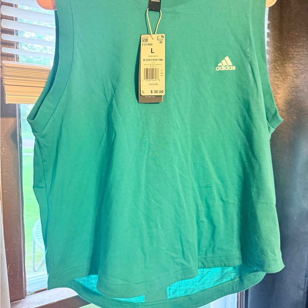 Adidas Green Relaxed Muscle Tee
Color teal